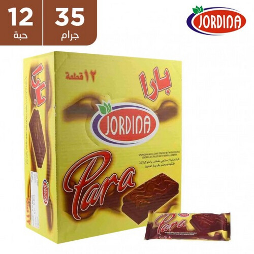 Jordina Barra Vanilla Cake 35g 12 pieces