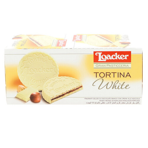 Loacker Tortina White Wafers 6 x 21g Bar