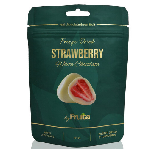 Fruita Dried Strawberry White Cocoa 80g