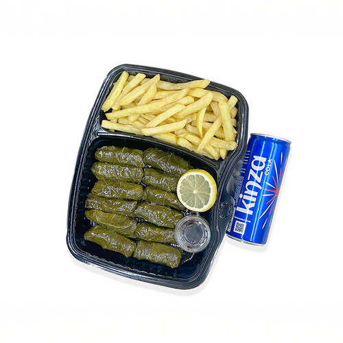 وجبه ورق عنب مع شيبس و كينزا