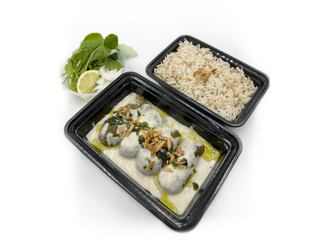 كوسا باللبن يقدم مع الارز