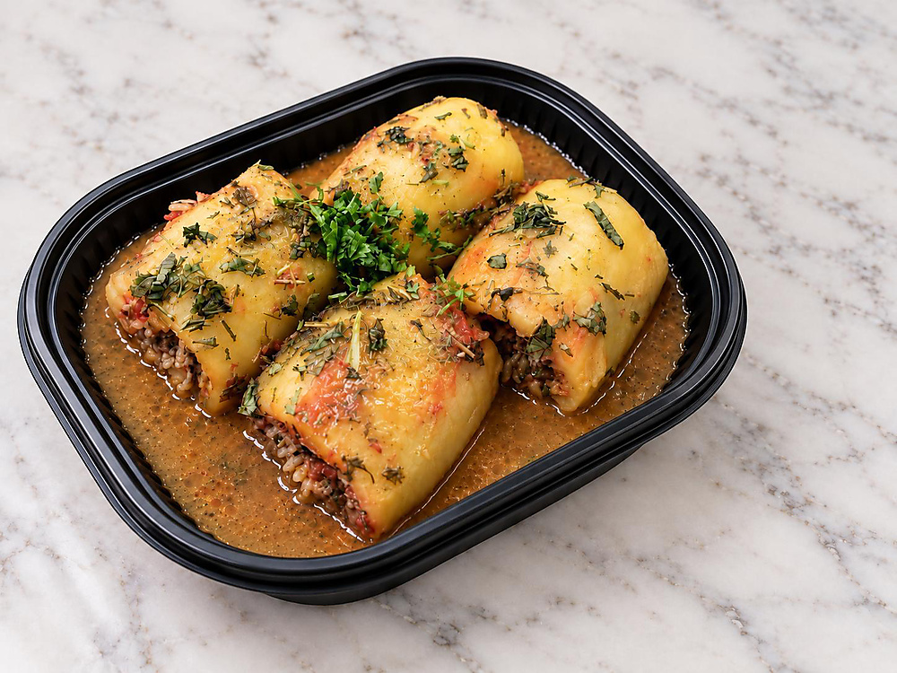 بطاطا محشية  ( خضرة و ليمون)