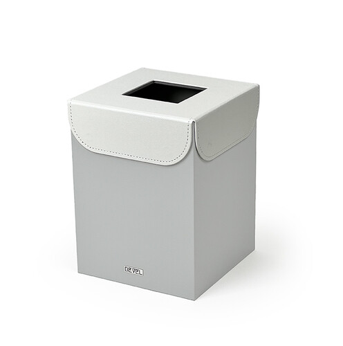 Waste Bin -  Light Grey & White