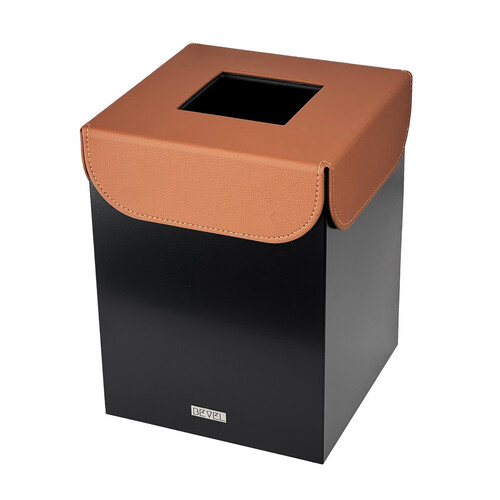Waste Bin -  Black & Tan