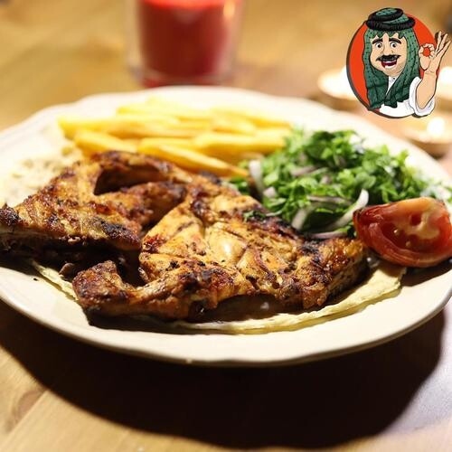 وجبة دجاج مع مشروب