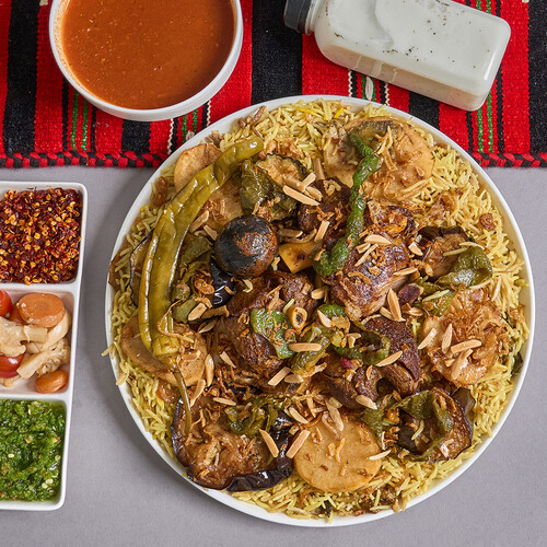 مقلوبة  لحم