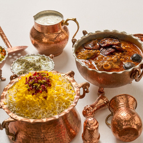 مرق باذنجان نخى لحم