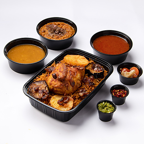 Combo Chicken Maqlouba with Red Rice