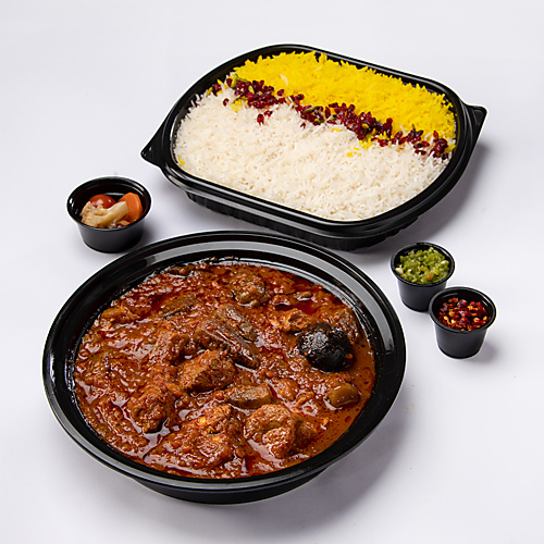 Okra stew meat