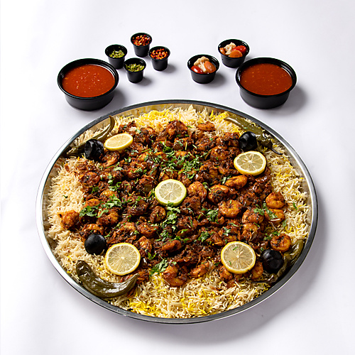 Shrimp stuffing with saffron 5/8 Person