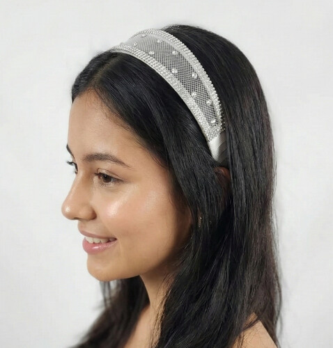 Swarovski crystal trail tiara SW1