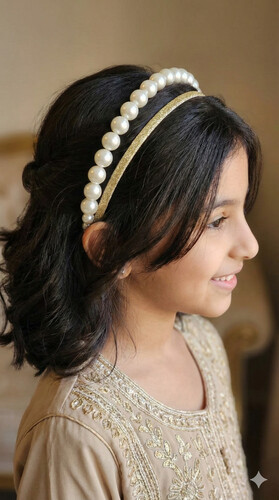 Hair Band Pearls BU1