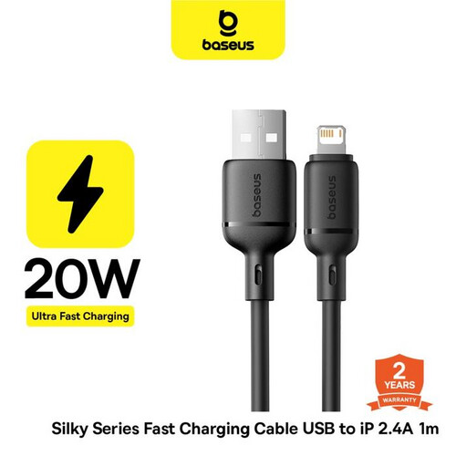 BASEUS SILKY FAST CHARGER CABLE USB-A TO IP 1M