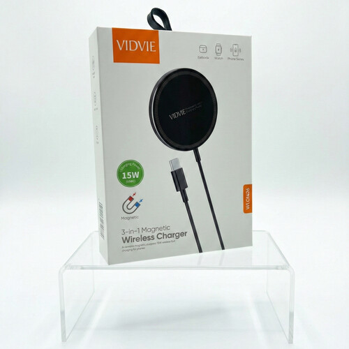 VIDVIE 3-in-1 wireless charger 15W