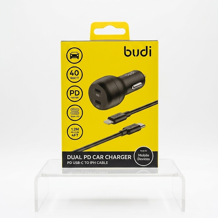 budi PD 40W Dual PD CAR CHARGER