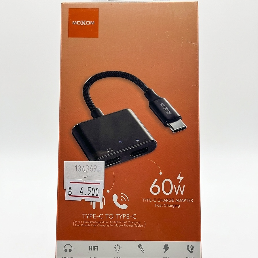 MOXOM TYPE-C TO TYPE-C 60W