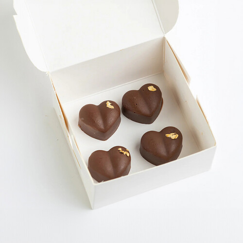 4 Heart Giveaways With Gold Leaf