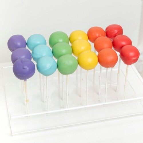 Rainbow Cake Pop On a Stick