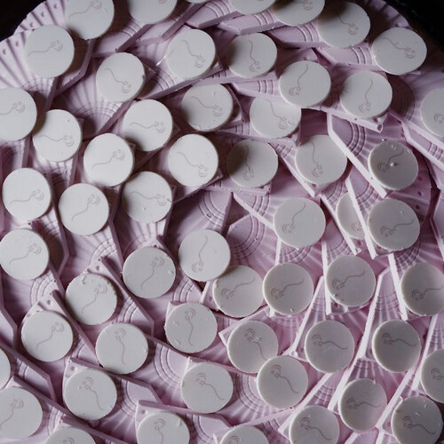 Chocolate Fan with circle name