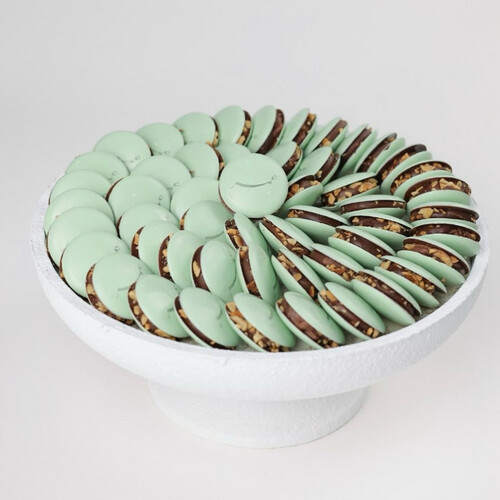 Chocolate Macrons printed