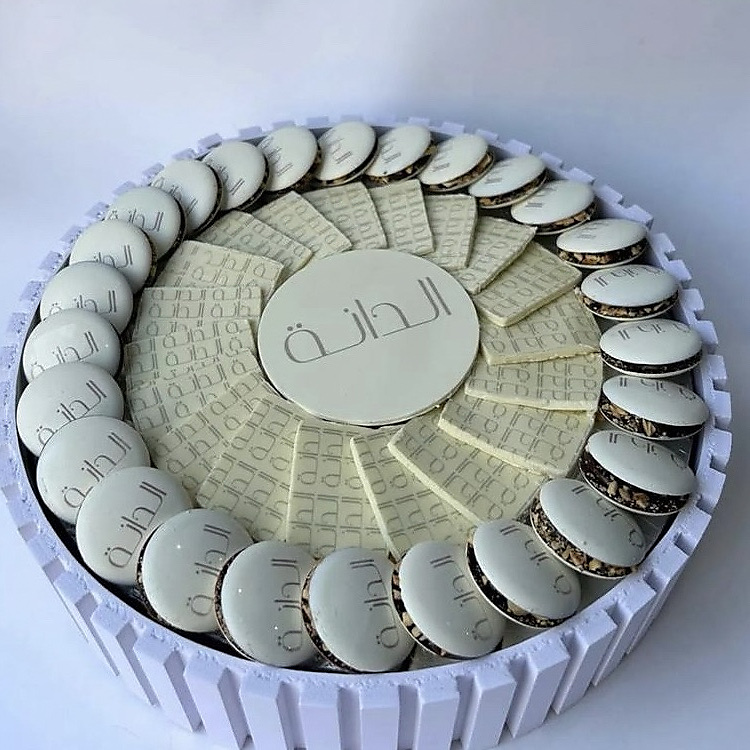 Macron printed chocolate chunk