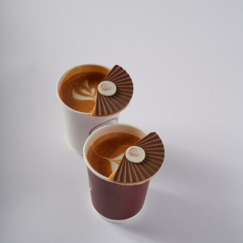 Fan Chocolate with biscuit