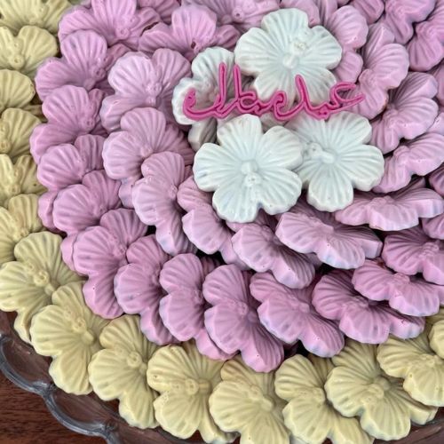 Colorful Eid Flower Chocolate