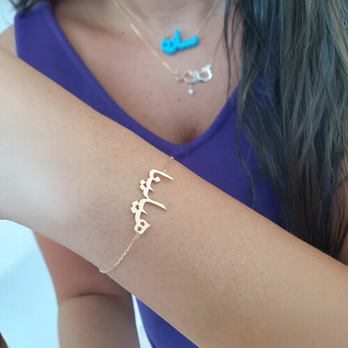 تصميم سوار من الذهب