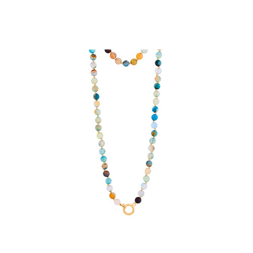 عقيق أزرق فاتح ملون