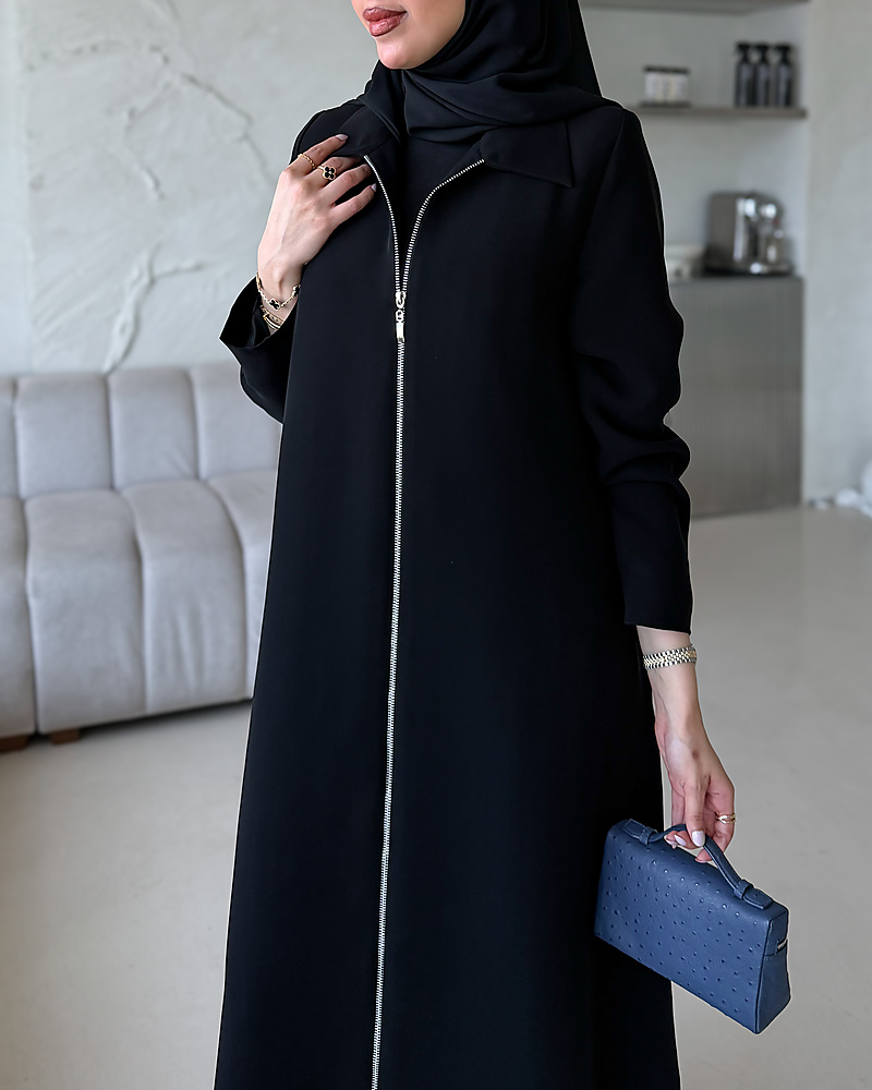 Zipper abaya