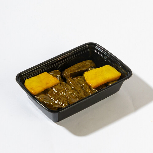 grape leaves with lemon