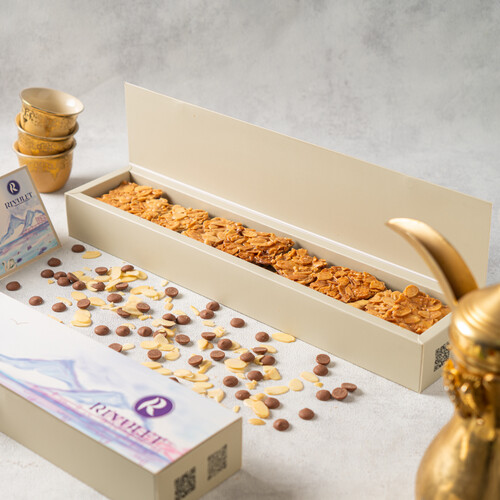 caramelized almond with belgian chocolate