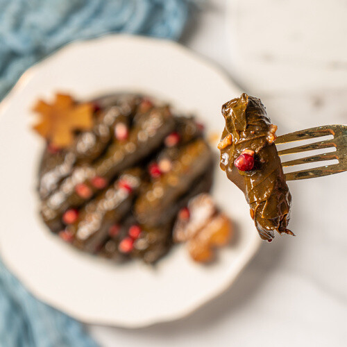 ورق عنب  بالليمون و دبس الرمان