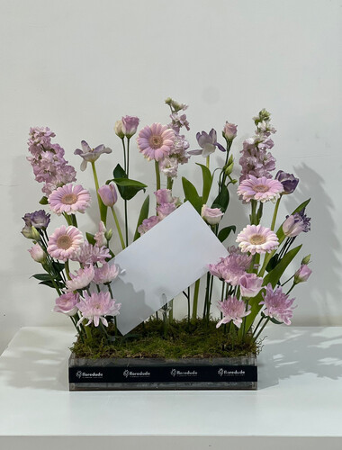 صينية الهدايا باللون الأرجواني