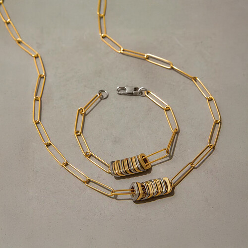 Double link necklace