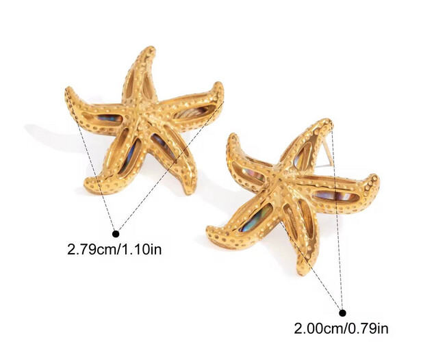 Starfish earrings