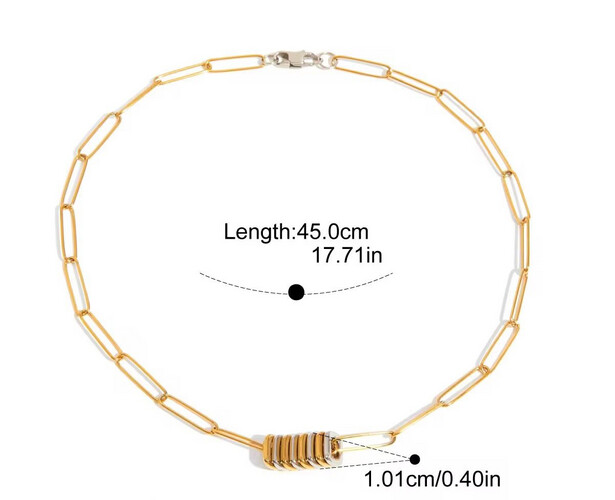 Double link necklace