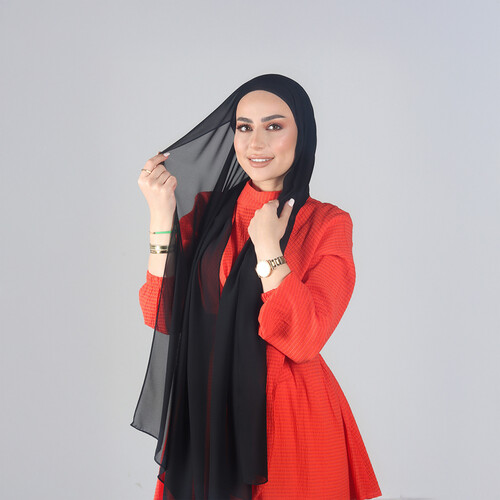 Emiratie Chiffon with Bonnet