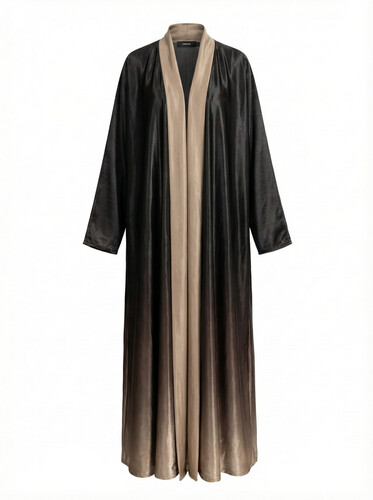 مخمل اومبريه ٣ من فوق زيتي غامج متدرج عسلي - الرجاء كتابة قياس ( الكتف ، طول الكم ) بالملاحظات