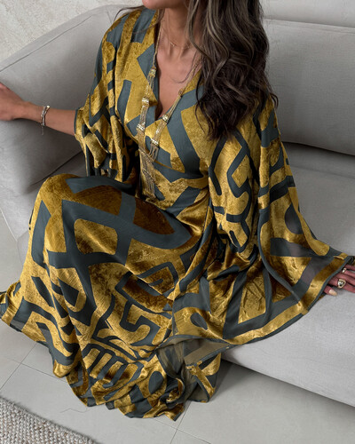 شيفون مخمل مع حزام داخلي