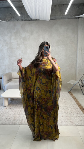 شيفون طباعه مع كرستال