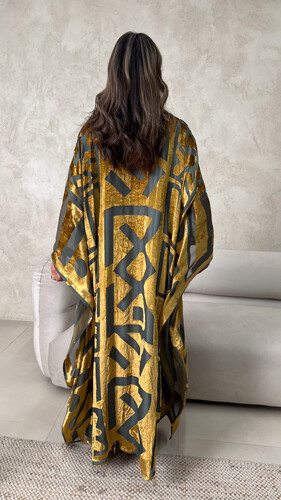 شيفون مخمل مع حزام داخلي