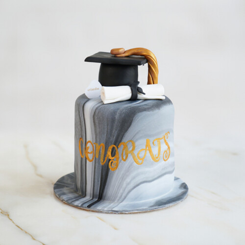 Marble Grad Cake