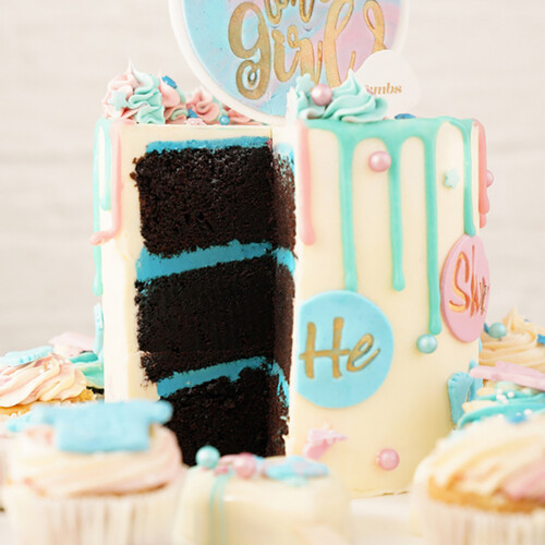 Gender Reveal Cake