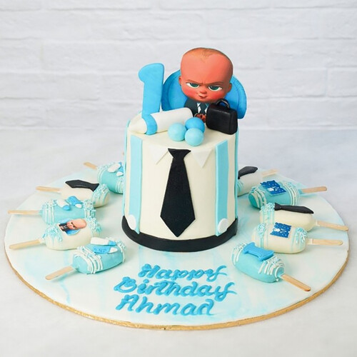 Boss Baby Cake & Cakesickles