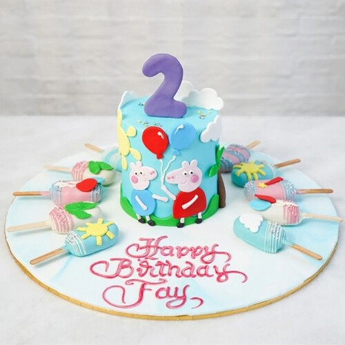 Peppapig Cake & Cakesicles