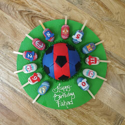 Football Cake & Cakesickles