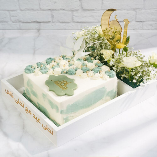 Eid Mubarak Tray & Roses