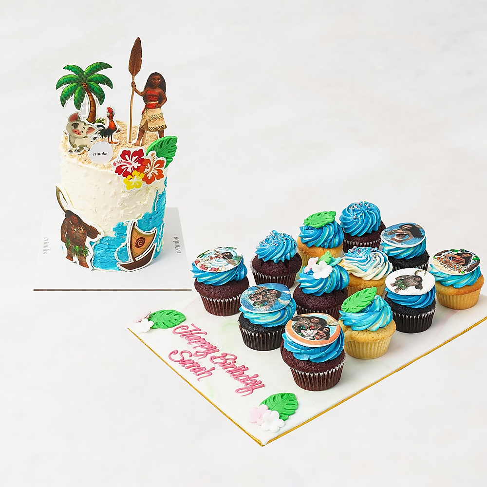Moana Cake & Cupcakes