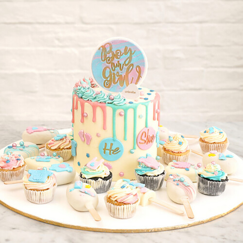 Gender Reveal Cake